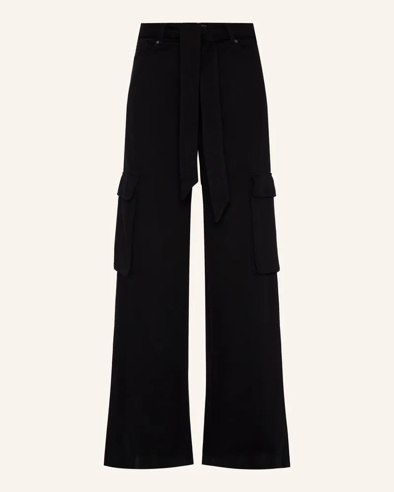 7 for all mankind Jeans CARGO PALAZZO Cargo Fit Schwarz