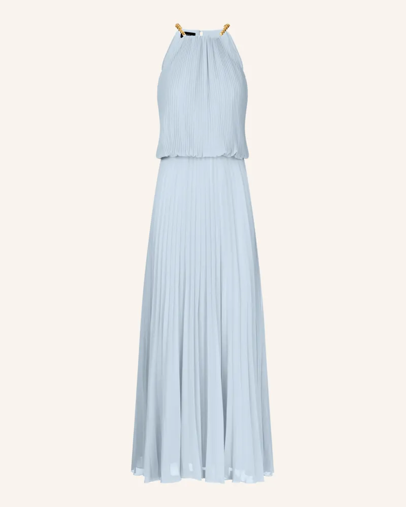 Apart Plisseekleid Hellblau