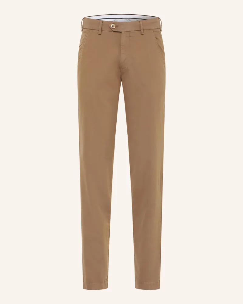 Hiltl Chino Extra Slim Fit braun Khaki