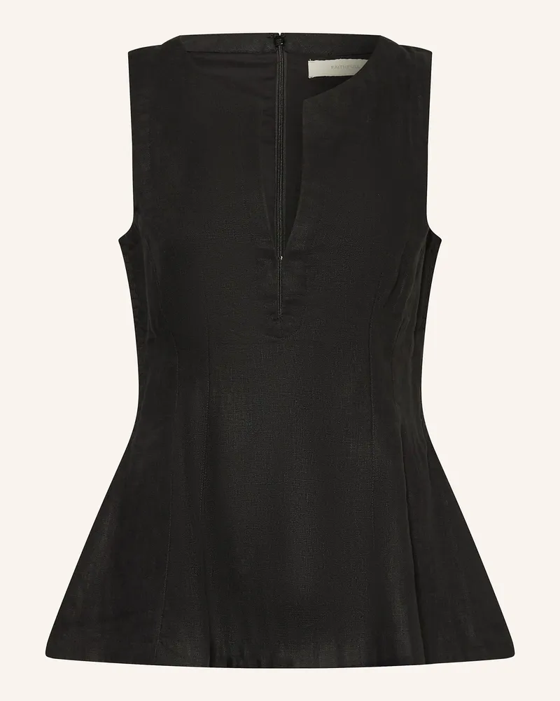Faithfull The Brand Leinentop MELIA Schwarz