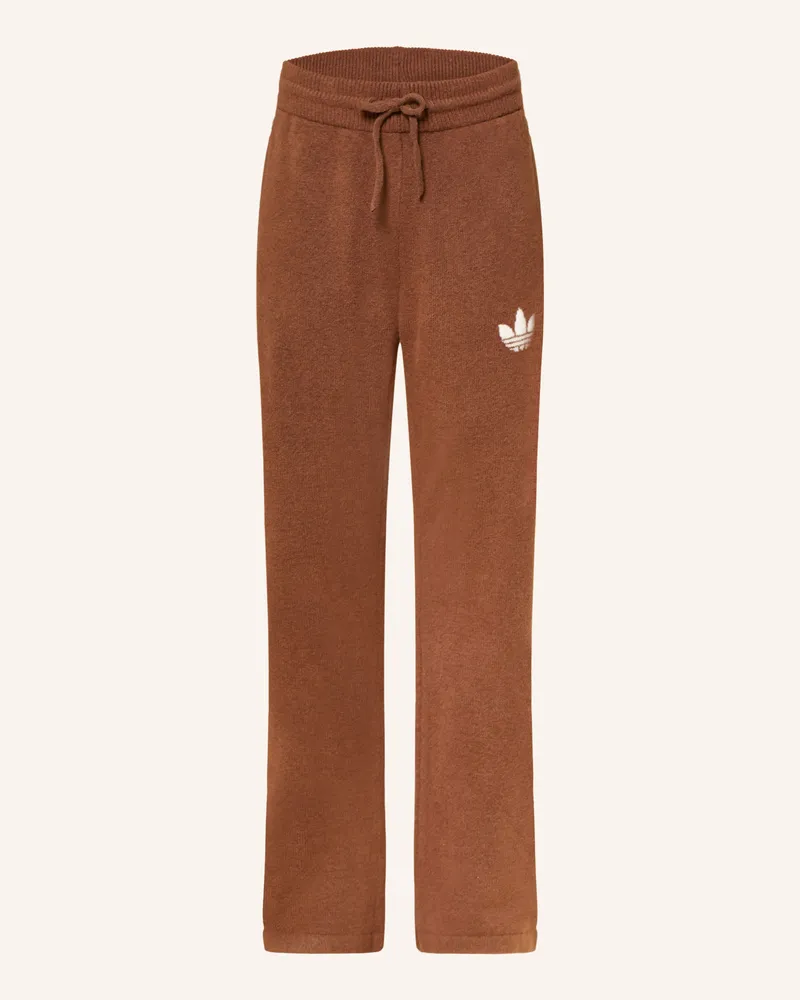 adidas Strickhose im Jogging-Stil Braun