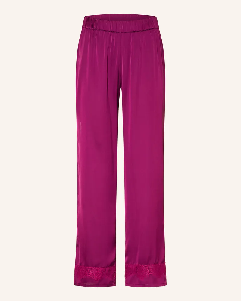 Simone Pérèle Schlafhose Satin Secrets Aus Satin rot Lila