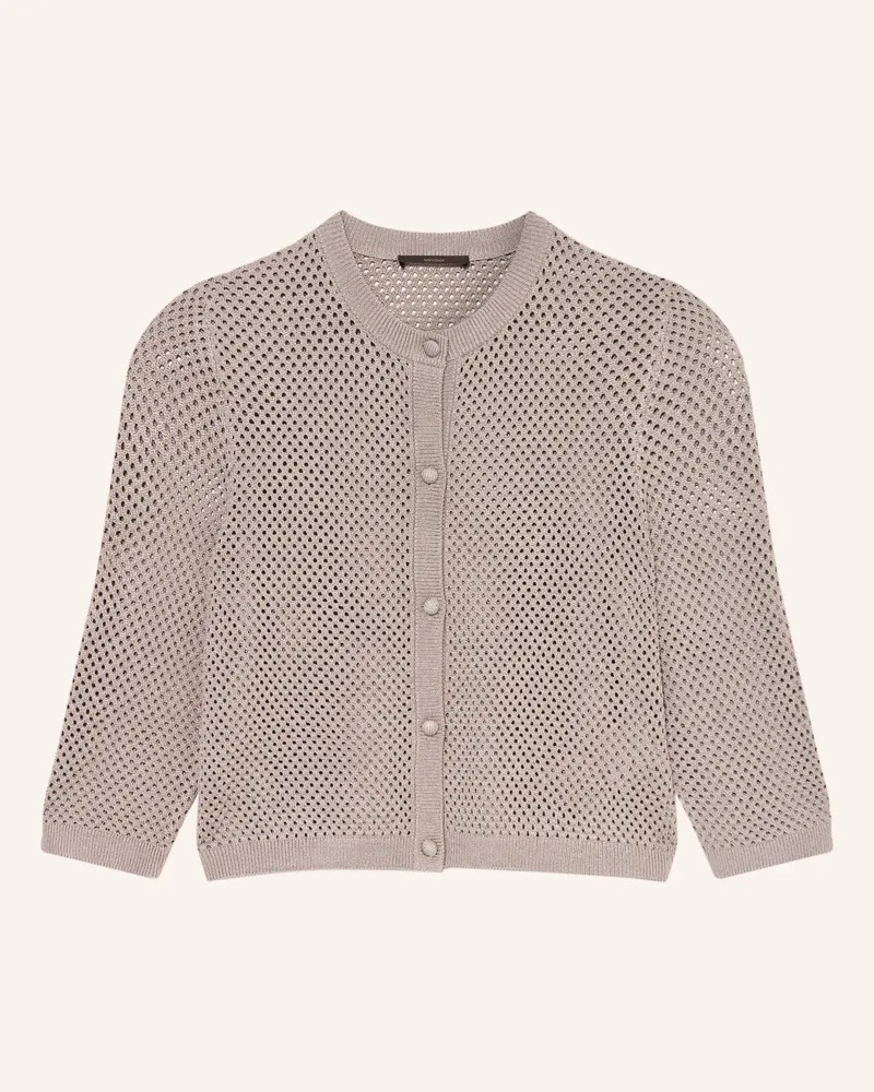 windsor. Strickjacke Mit 3/4-Arm beige Taupe