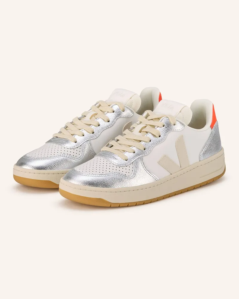VEJA Sneaker V-10 silber Ecru