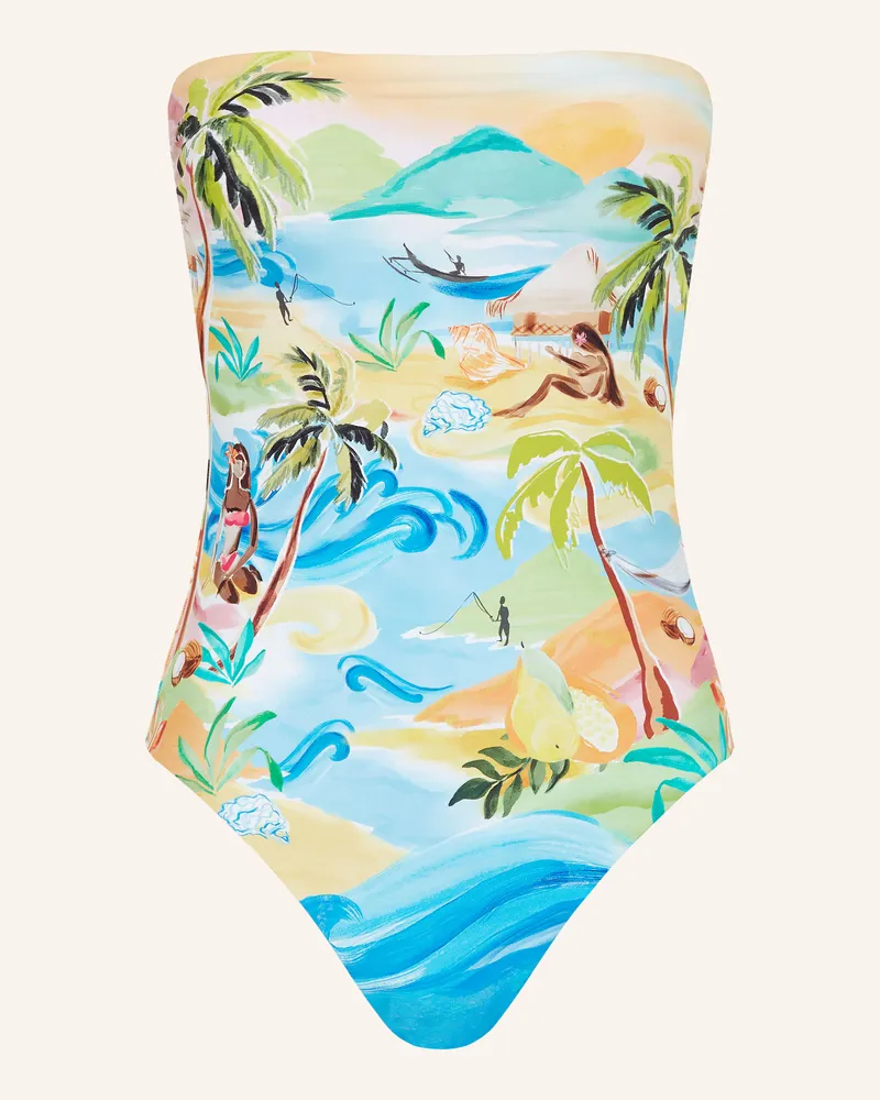 Seafolly Australia Bandeau-Badeanzug SOUTH PACIFIC Hellblau
