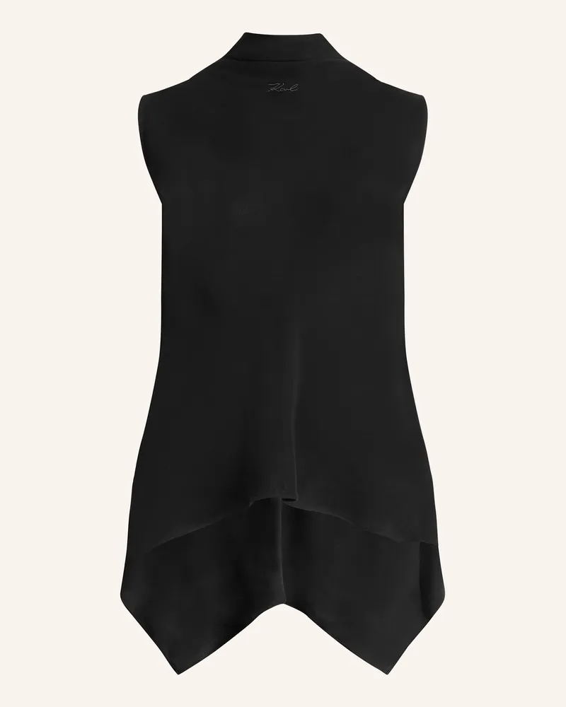 Karl Lagerfeld ÄRMELLOSE BLUSE Schwarz