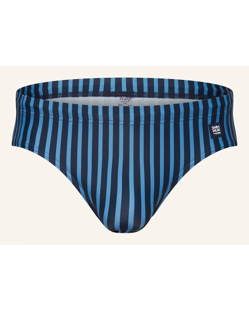 Mey Badeslip Serie BROADER STRIPE Blau