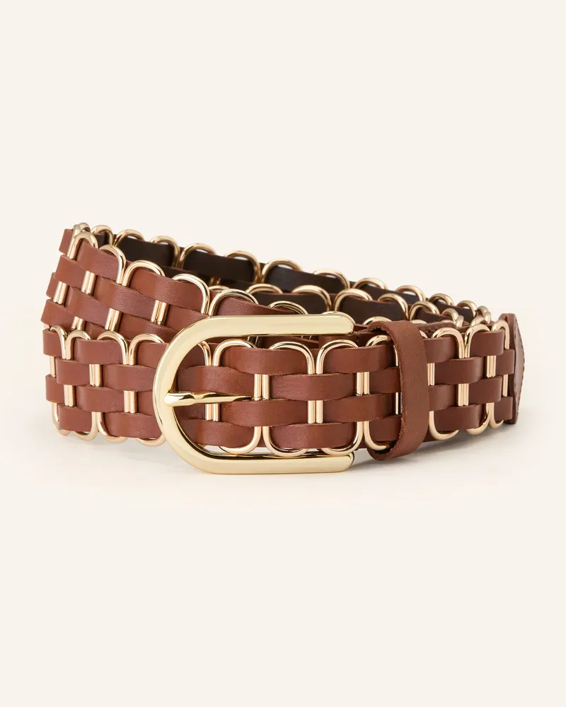 ba&sh Flechtgürtel Beck Aus Leder braun Braun