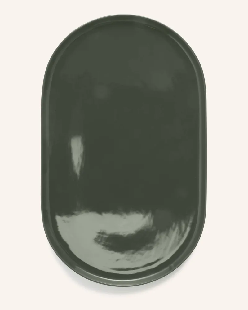 Marc O'Polo Servierplatte Moments gruen Oliv