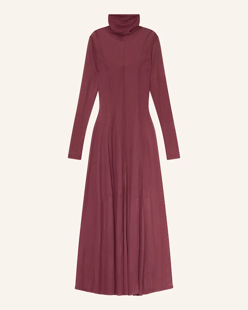 REMAIN Mesh-Kleid Dunkelrot