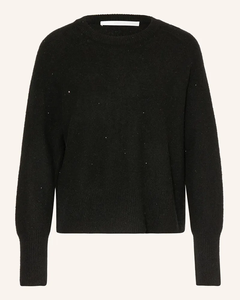 Herzen's Angelegenheit Pullover mit Cashmere und Pailletten Schwarz