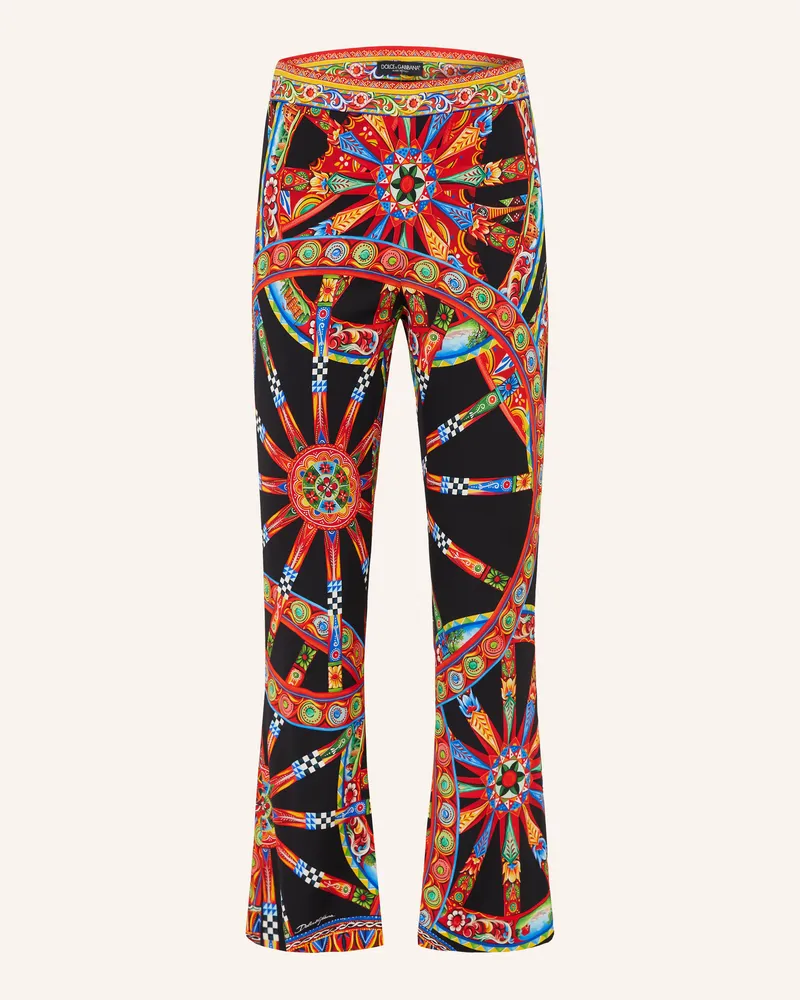Dolce & Gabbana 7/8-Hose Mit Seide schwarz Schwarz