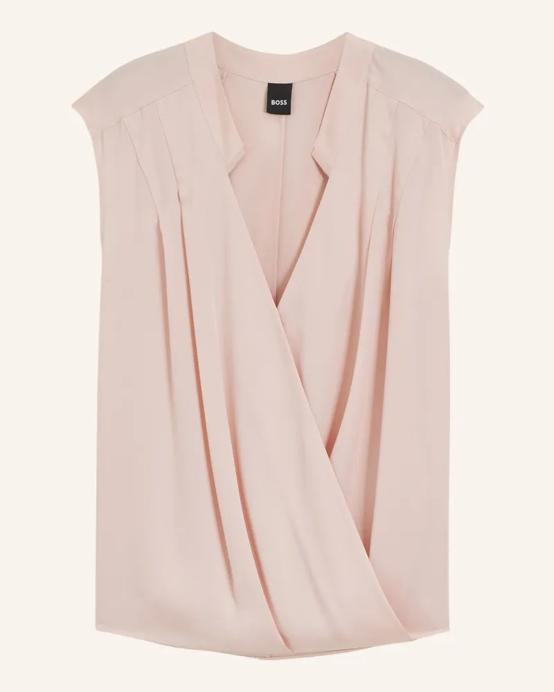 HUGO BOSS Business Bluse BASINA Regular Fit Lila
