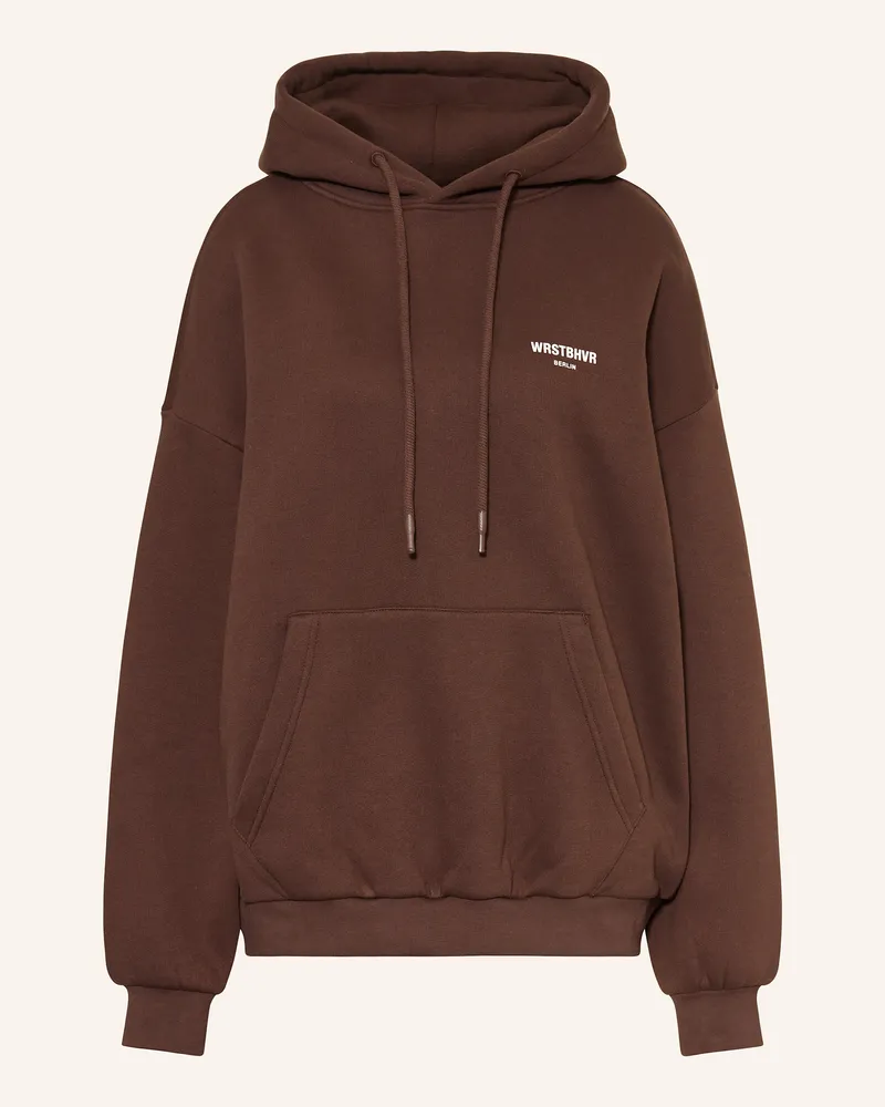 WRSTBHVR Hoodie Studio braun Dunkelbraun