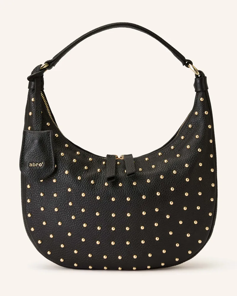 Abro Handtasche NANA MINI mit Nieten Schwarz