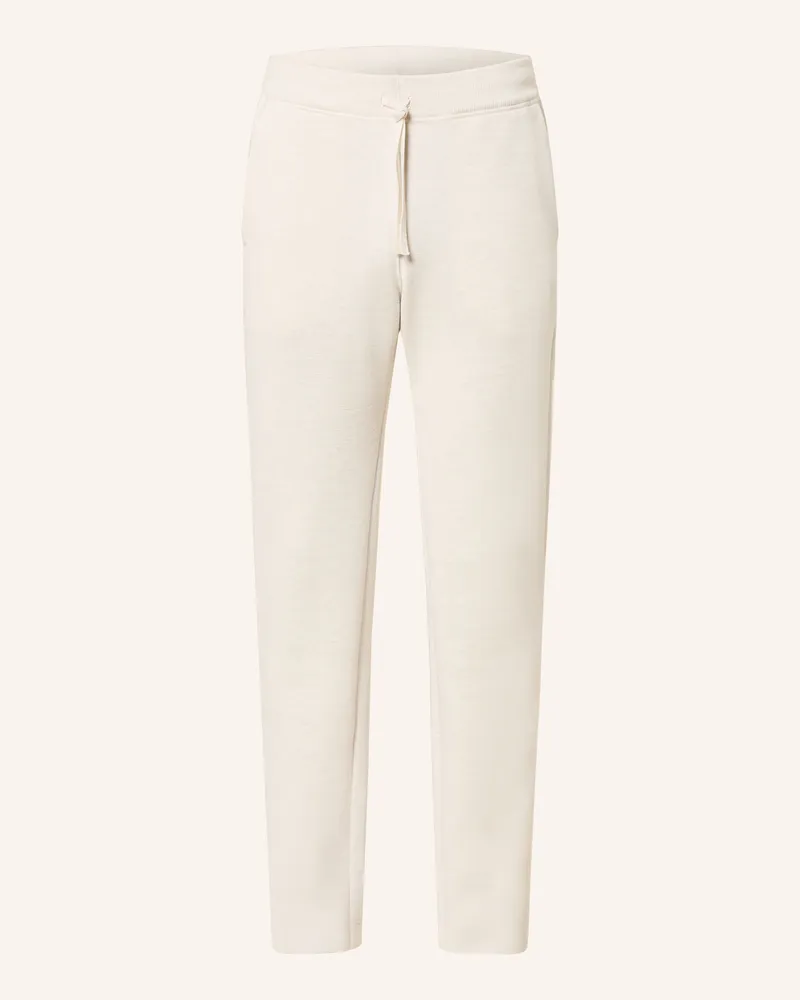 Maerz Piqué-Strickhose Im Jogging-Stil Regular Fit weiss Ecru