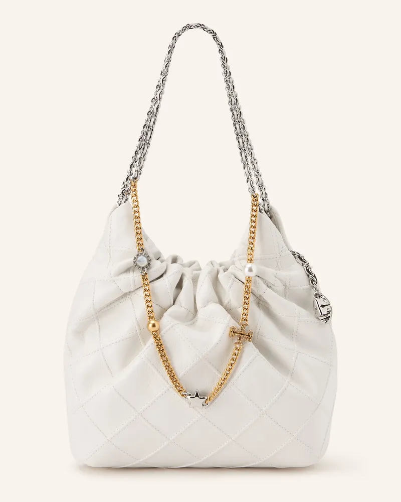 Tory Burch Beuteltasche Fleming Mini weiss Weiss
