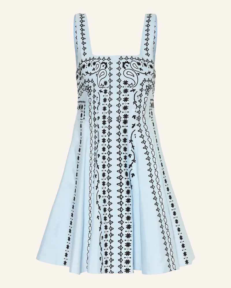 Maje Kleid Mit Leinen blau Hellblau