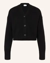 FTC Cashmere Cropped-Strickjacke aus Cashmere Schwarz