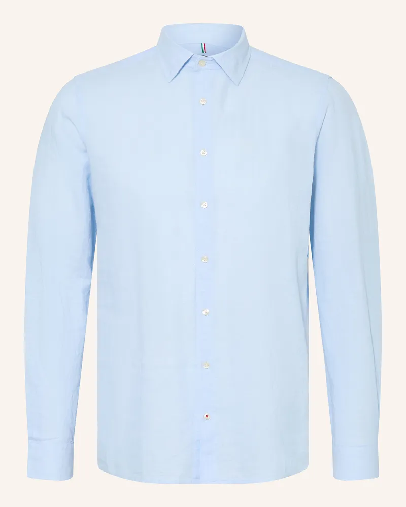 cinque Leinenhemd CISTEVEN Slim Fit Hellblau