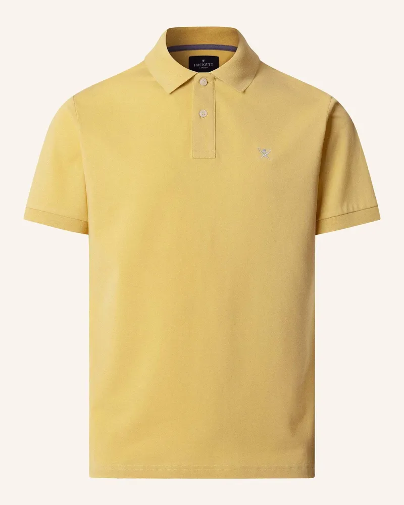 Hackett Poloshirt Slim Fit Logo gelb Gold