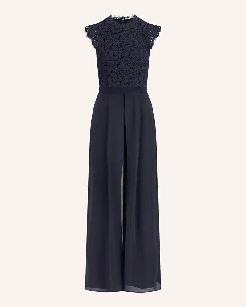 Apart Jumpsuit mit Spitze Dunkelblau