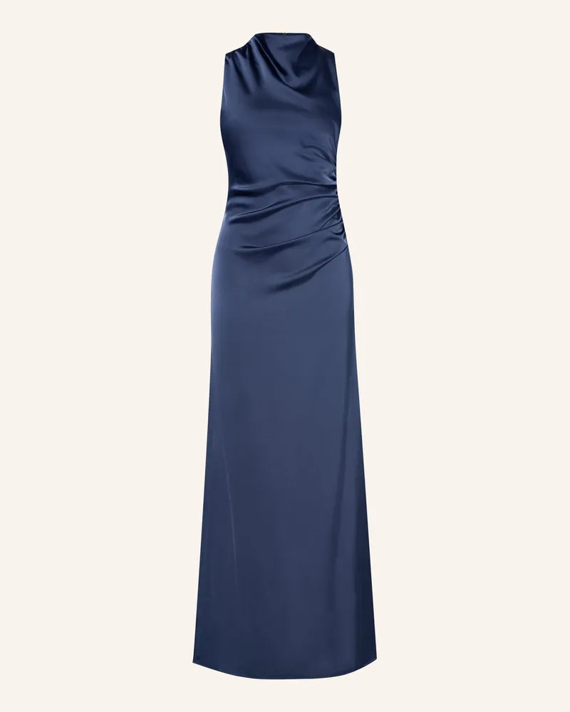 HUGO BOSS Satinkleid Kesina blau Dunkelblau