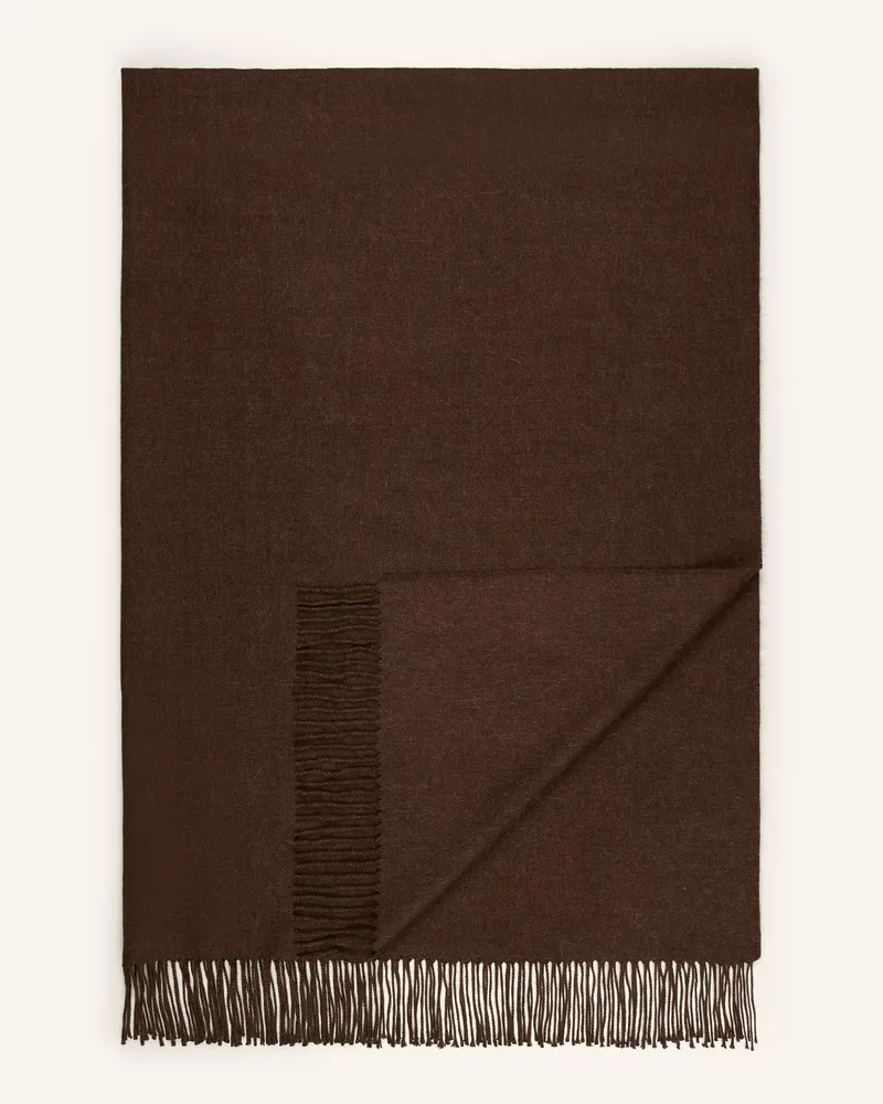 Zoeppritz Alpaka-Plaid Since 1828 Alpaca braun Dunkelbraun