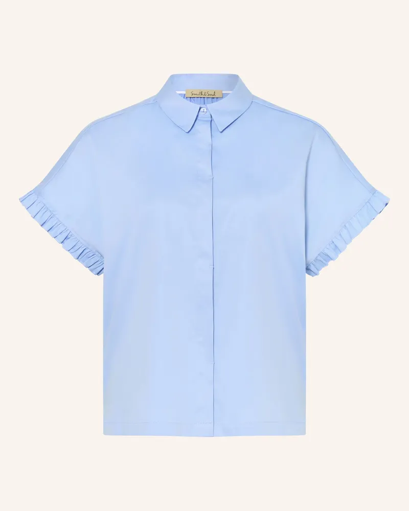 Smith & Soul Hemdbluse Mit Rüschen blau Hellblau