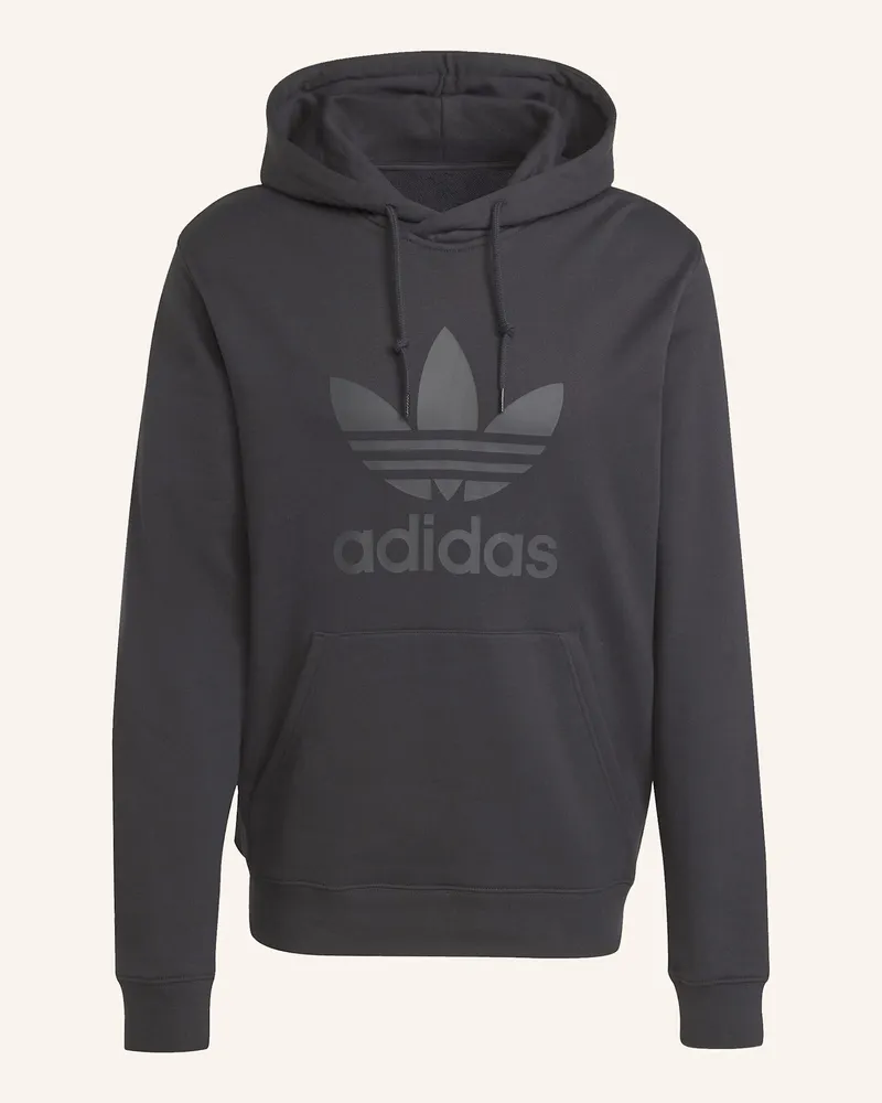 adidas ADICOLOR CLASSICS TREFOIL HOODIE Schwarz