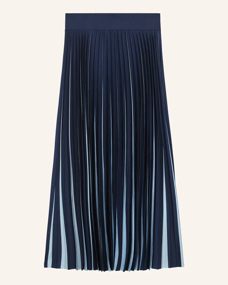 Reiss Plisseerock Serena blau Dunkelblau