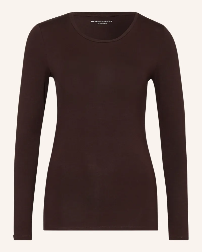 Majestic Longsleeve lila Dunkellila
