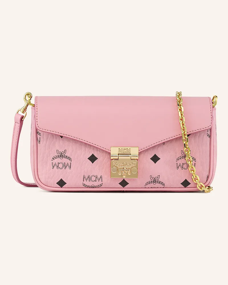 MCM Umhängetasche Tracy Visetos Mini pink Rosa