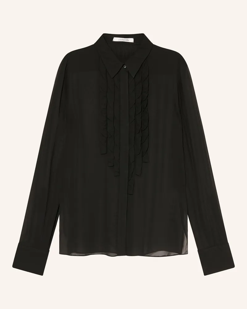 Dorothee Schumacher Hemdbluse SHEER TWIST Schwarz