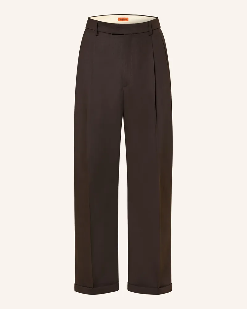 BARENA Chino Braghier Regular Fit braun Schwarz