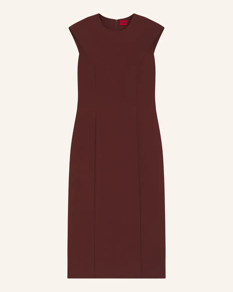 HUGO BOSS Business Kleid Katania Slim Fit braun 