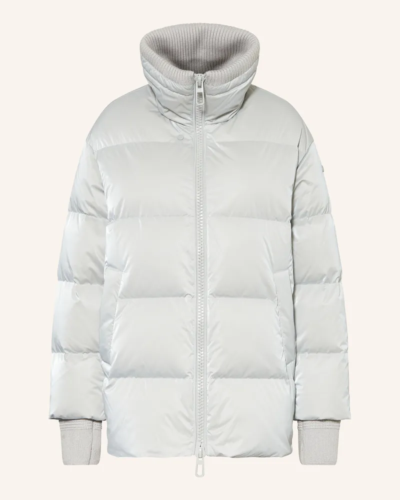 DUNO Daunenjacke GLOSSY GAVIA Hellgrau