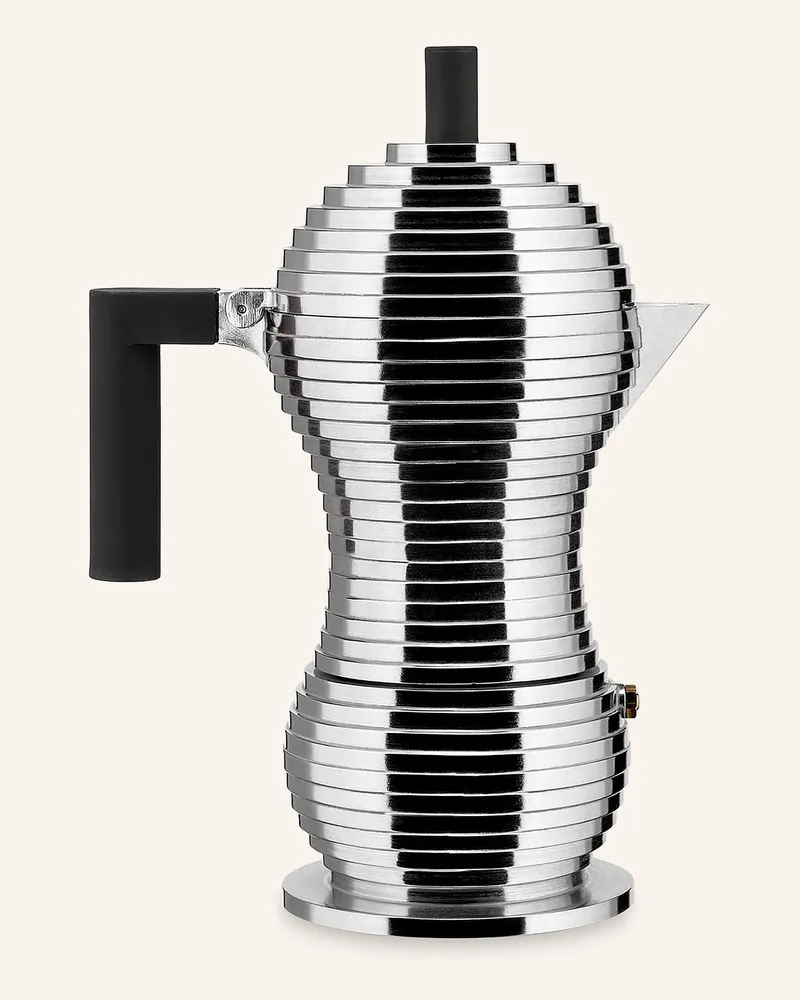 Alessi Espressokocher Pulcina silber Silber