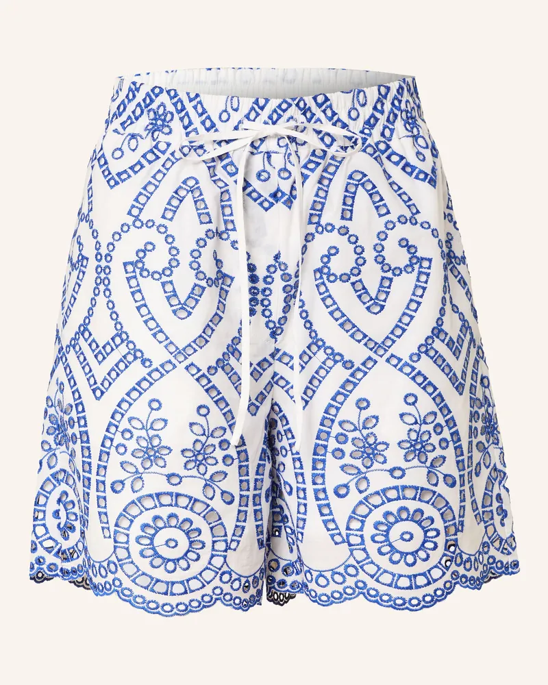 Darling Harbour Shorts aus Lochspitze Blau