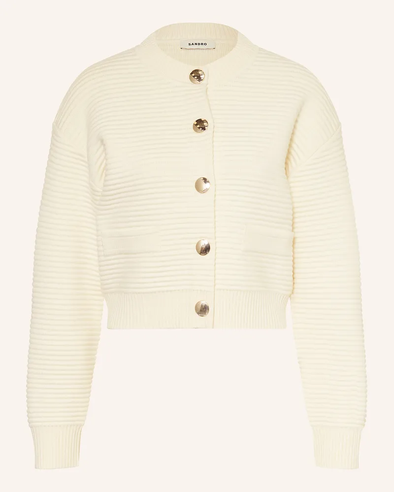 Sandro Strickjacke Ecru