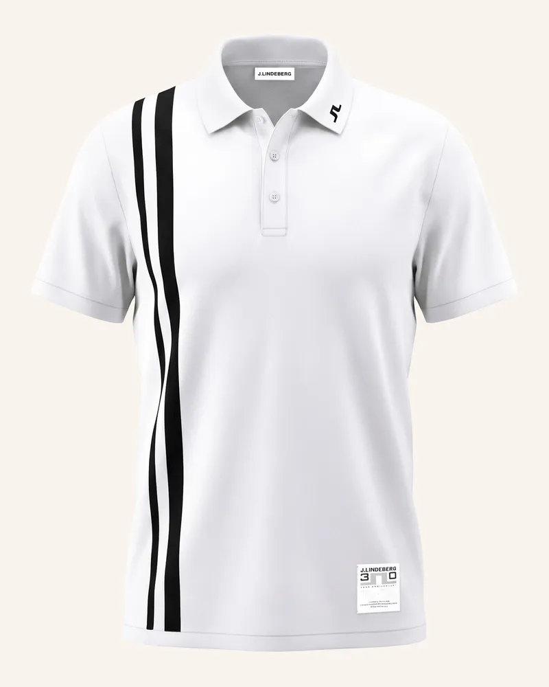 J.Lindeberg Performance‑Polo‑Top weiss Weiss