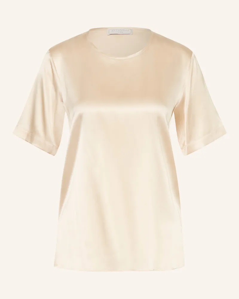 Antonelli Firenze Blusenshirt Aus Seide weiss Ecru