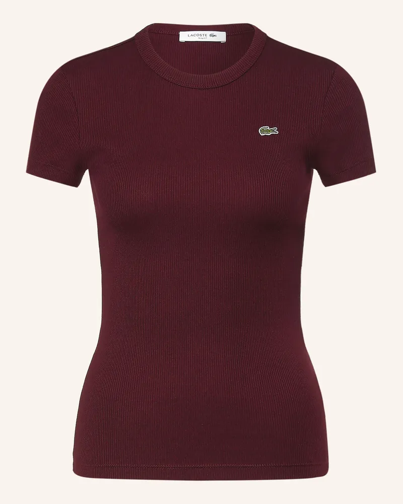 Lacoste T-Shirt rot Dunkelrot
