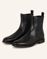 Brunello Cucinelli Chelsea-Boots mit Schmucksteinen - SCHWARZ Schwarz