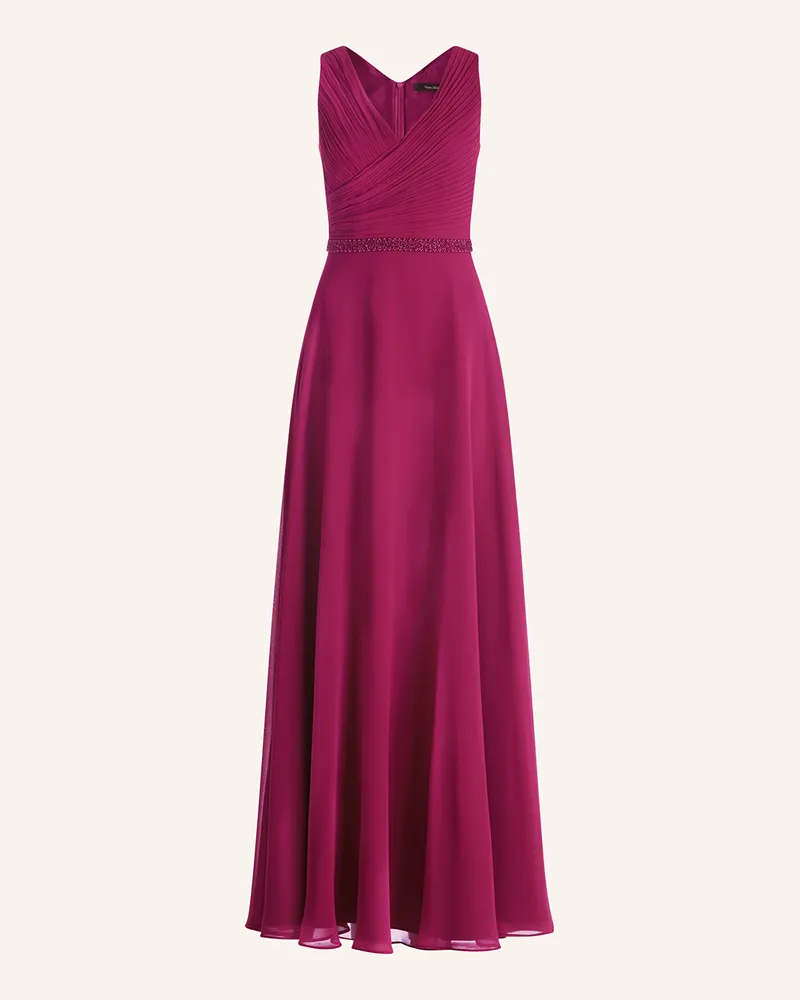 Vera Mont Abendkleid mit Schmuckperlen Fuchsia