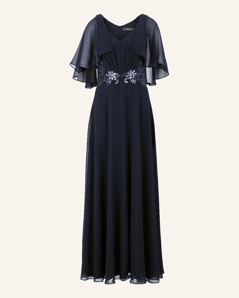 Vera Mont Abendkleid mit Pailletten Dunkelblau