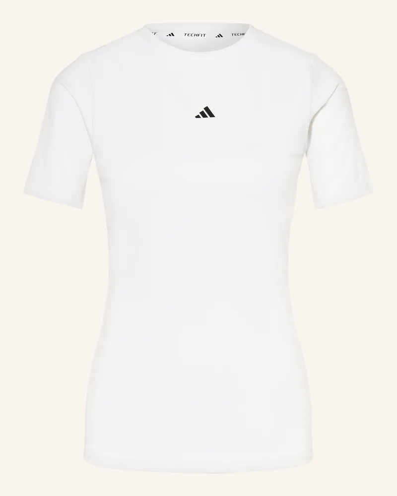 adidas T-Shirt Techfit weiss Weiss