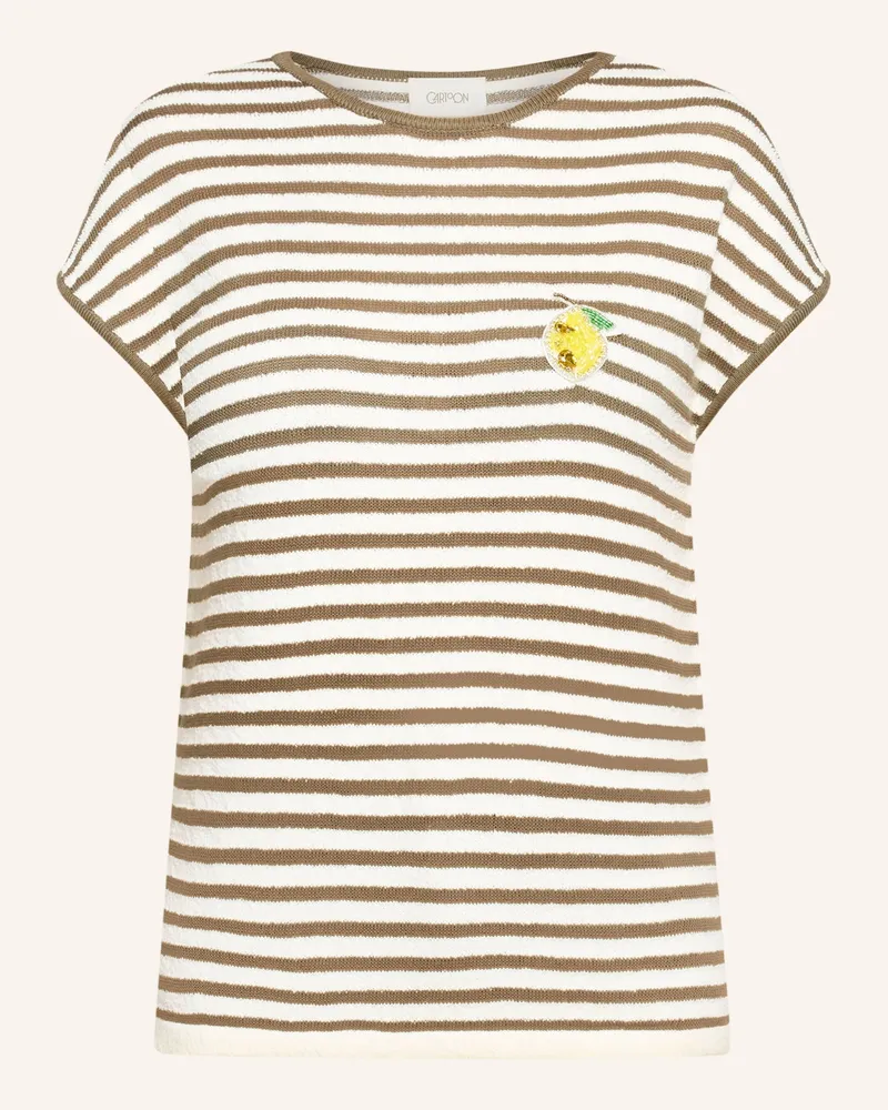 Cartoon Strickshirt beige Khaki