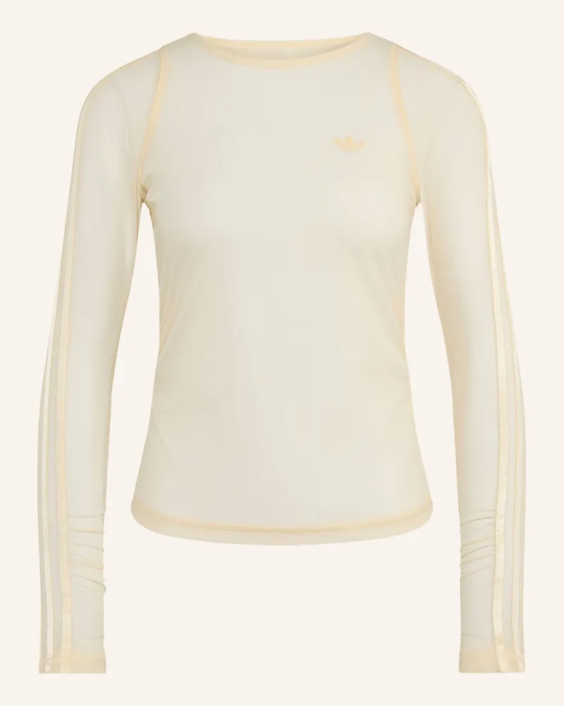 adidas Longsleeve Originals weiss Hellgelb