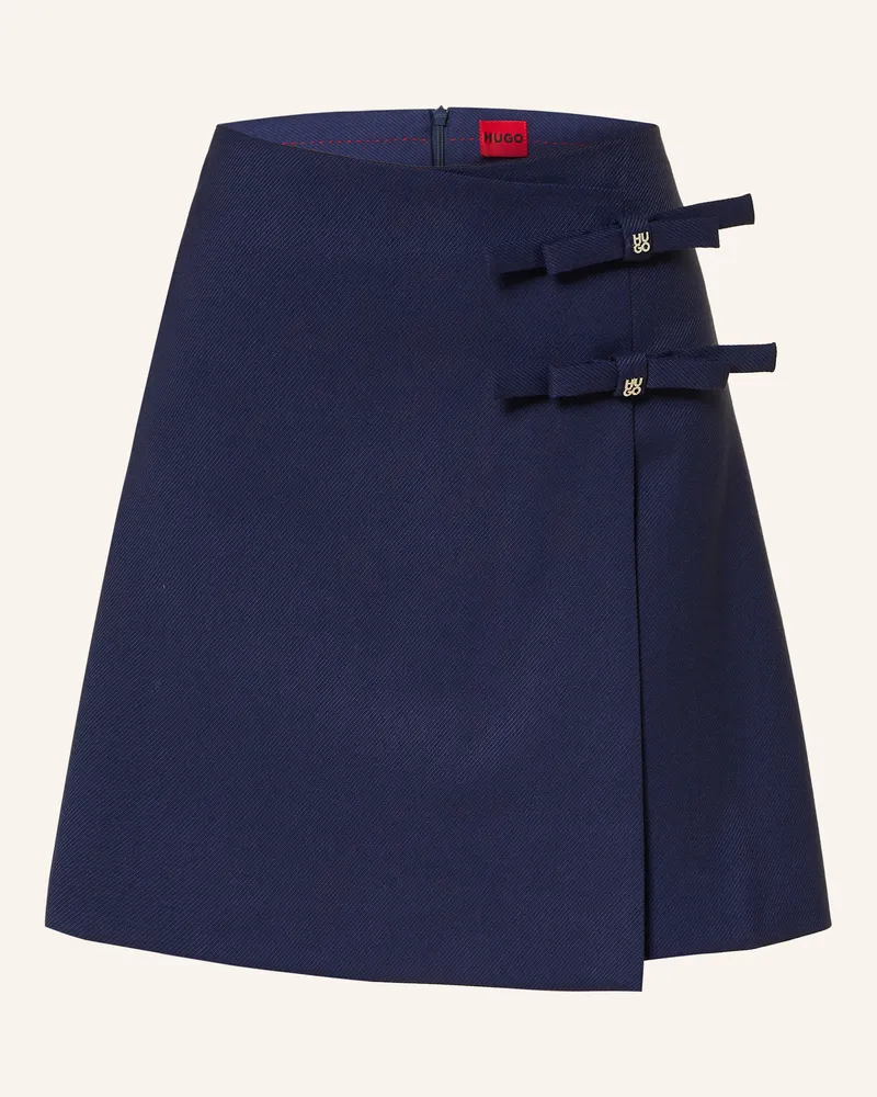 HUGO BOSS Rock Ralime In Wickeloptik blau Dunkelblau